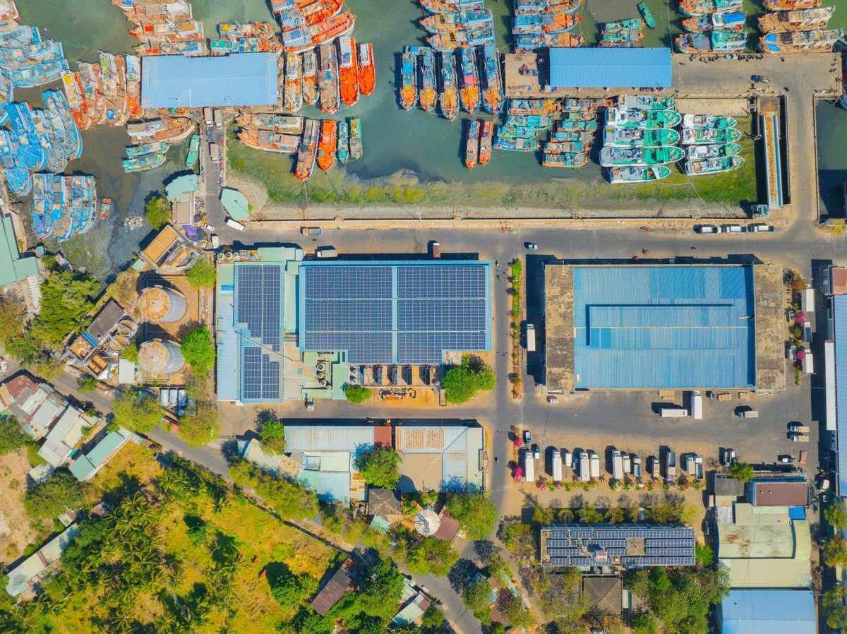 hệ thống biến tần năng lượng mặt trời Cảng Cá Cát Lở 3